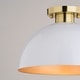 preview thumbnail 10 of 11, Devon 12.75-in W LED Compatible Mid-Century Modern Semi Flush Mount Ceiling Light