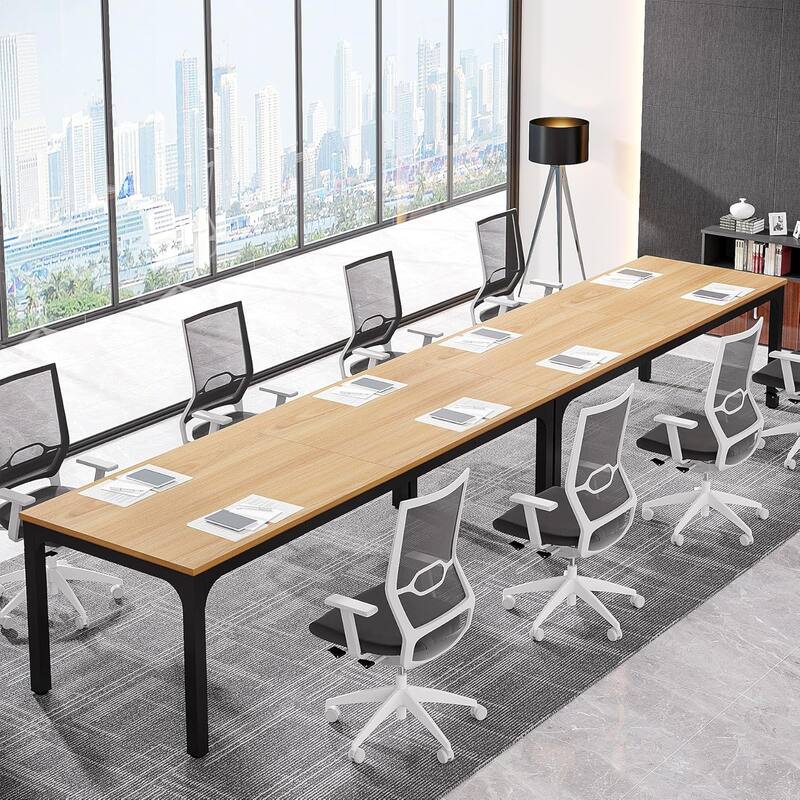 78.74" Large Rectangle Conference Table/Desk, Modern Seminar Meeting Table, Business Tables for Boardroom & Office