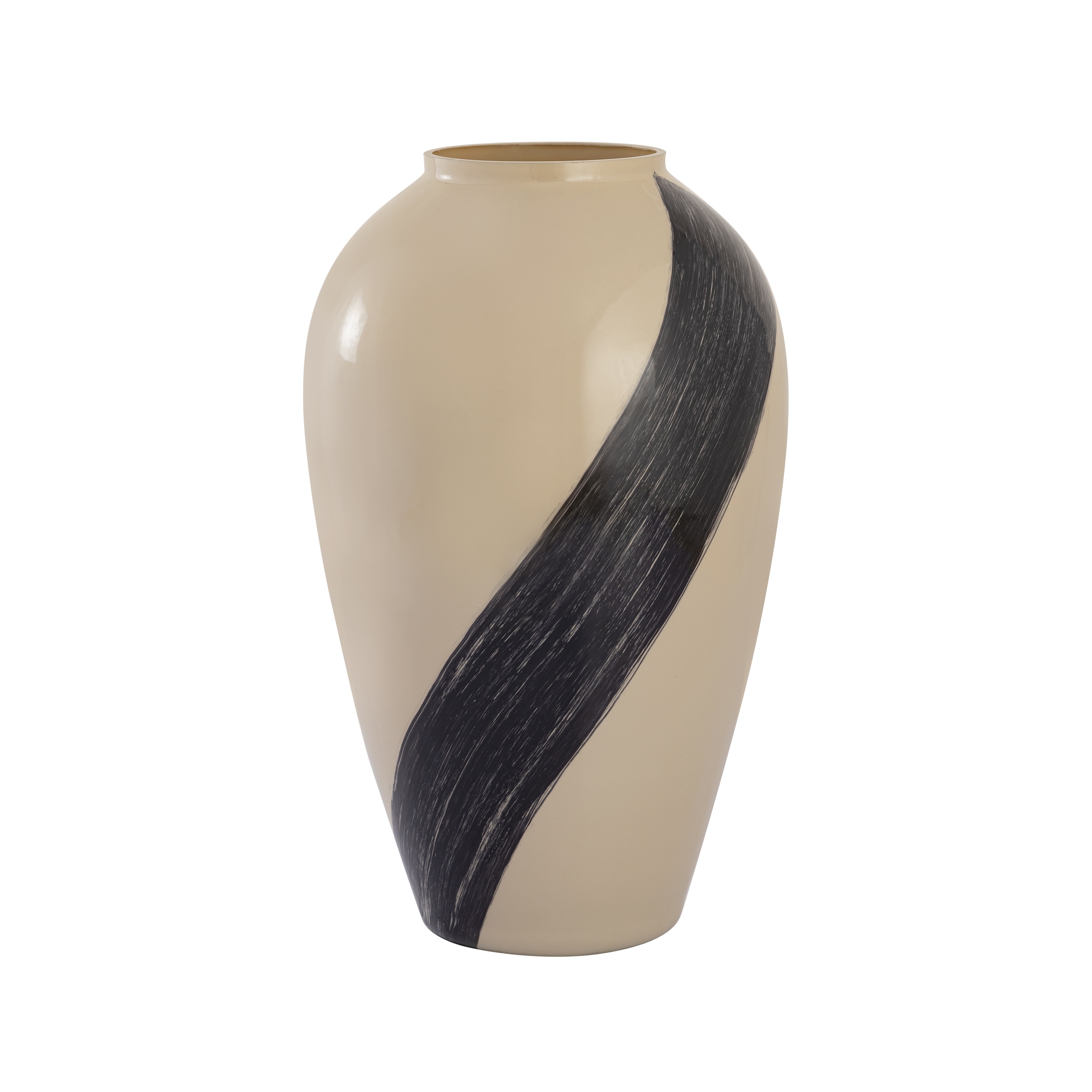 Atlas Brushstroke Art Glass Vase