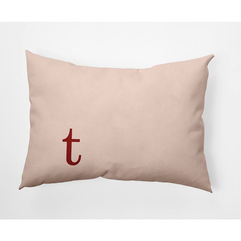 Modern Monogram Decorative Throw Pillow - 14" x 20" - t