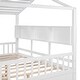 preview thumbnail 14 of 26, Modern Full Size House Bed Kids Bed with 2 Drawers and Storage Shelf,Solid Construction