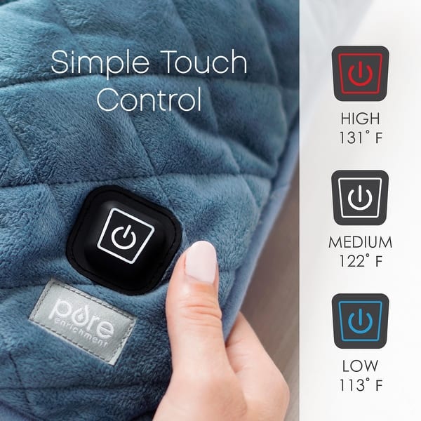 Pure Enrichment WeightedWarmth 2in1 Weighted Lap Pad with Warmer