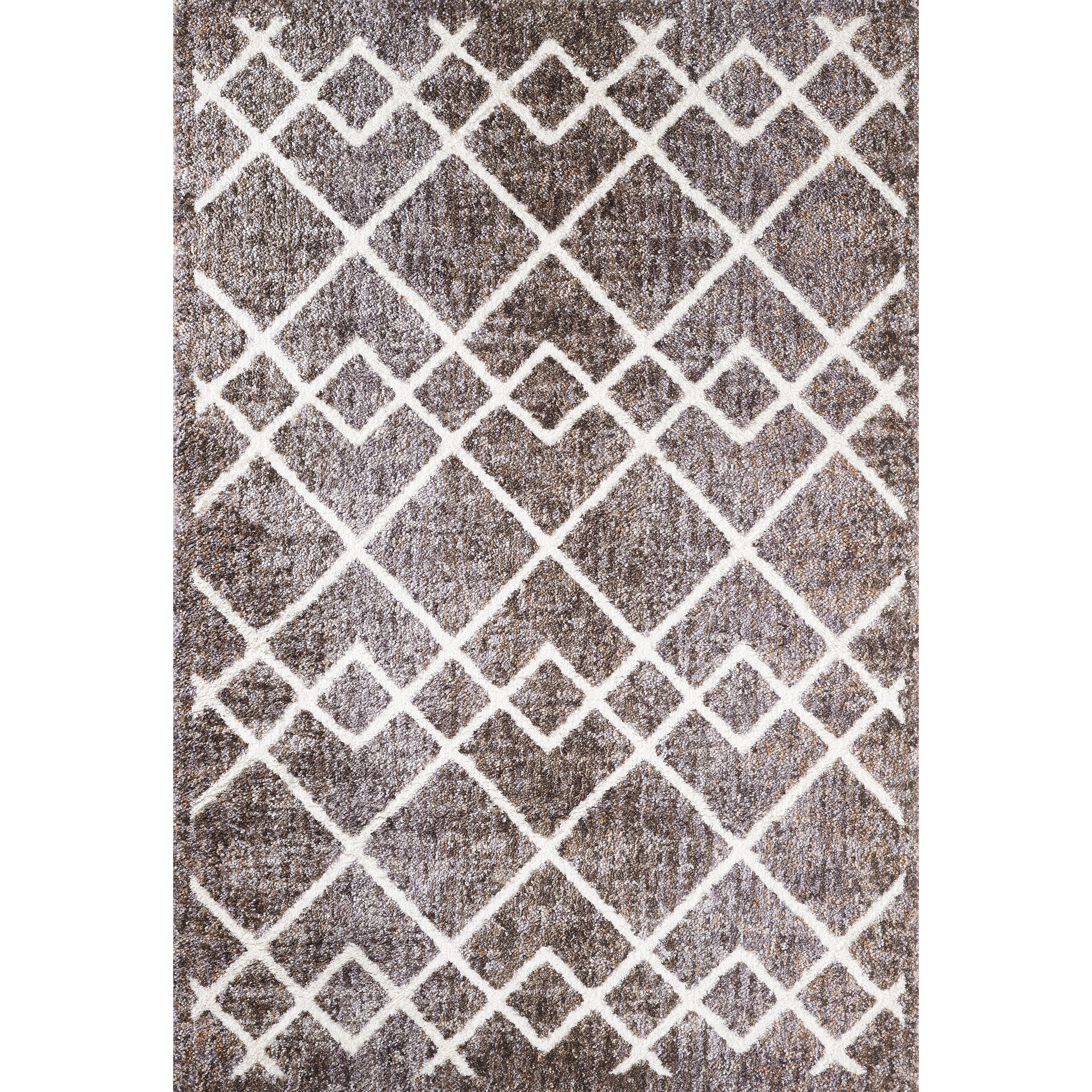 The Curated Nomad Haynee Southwestern Trellis Shag Rug