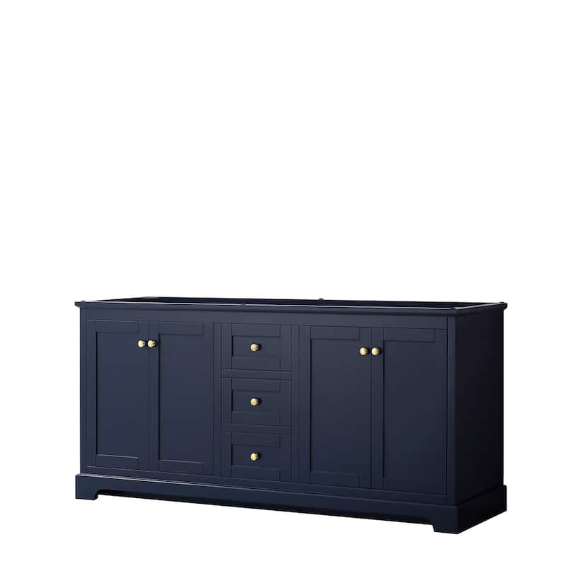 Avery 72-inch Double Vanity, No Top, No Sinks, No Mirror