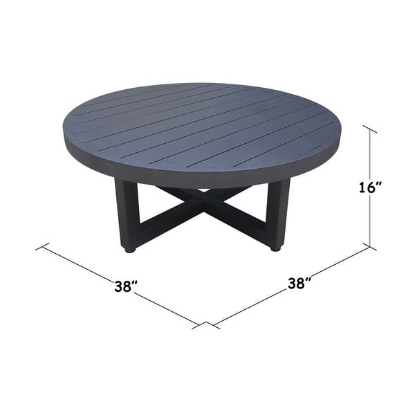 OEM Modern Small Round Outdoor Patio Coffee Table For Balcony Manufacturer