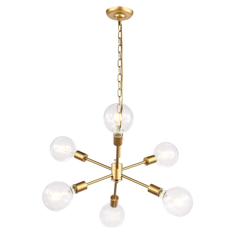 Maya 16-Inch Clear 6-Light Pendant