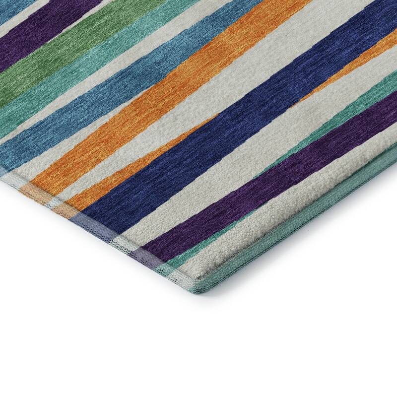 Premium Washable Super Soft Modern Stripes Mayfield Rug