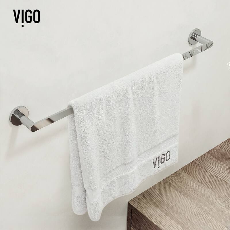 VIGO Arden 3-Piece Bathroom Hardware Accessory Set with 24 in. Towel Bar, Toilet Paper Holder, Hand Towel Holder