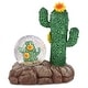 preview thumbnail 1 of 5, CoTa Global Cactus Snow Globe Figurine with Sparkling Glitter - 45mm - 3.5″Lx2″Wx4.3″H