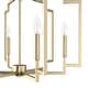 preview thumbnail 7 of 10, Hunter Zoanne 6-Light Modern Geometric Chandelier - Entry, Dining Room - Contemporary, Transitional