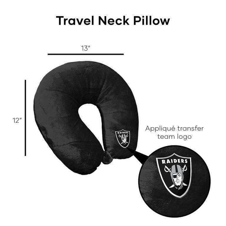 NFL Black Travel Neck Pillow