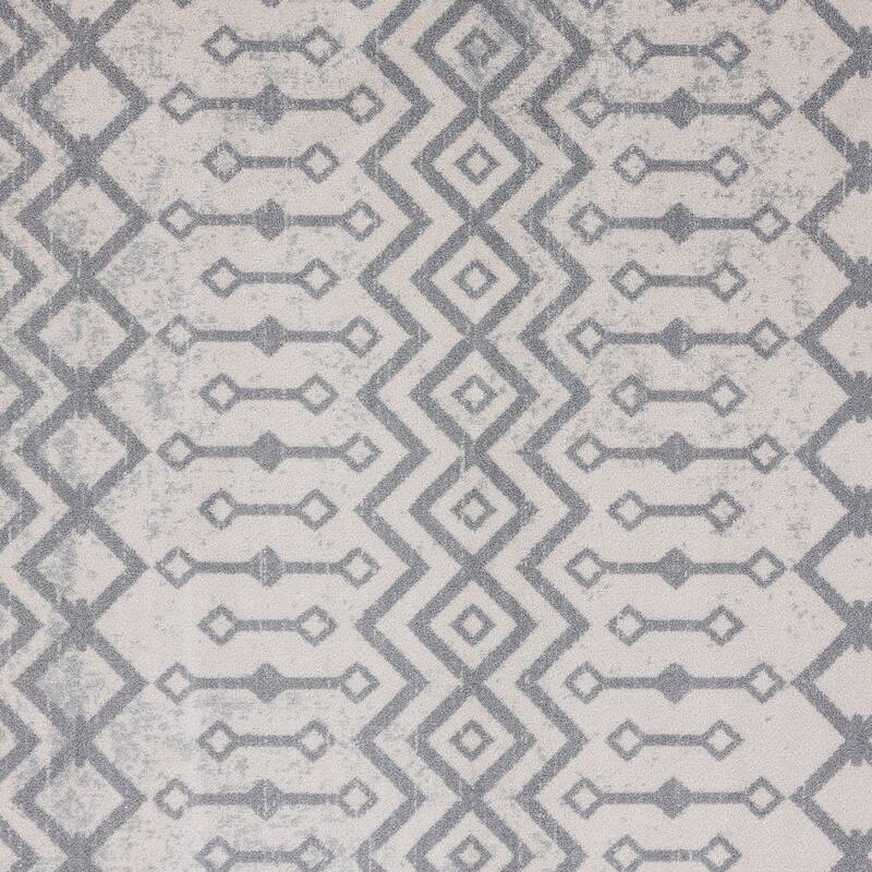 Gematria Moroccan Geometric Indoor Area Rug