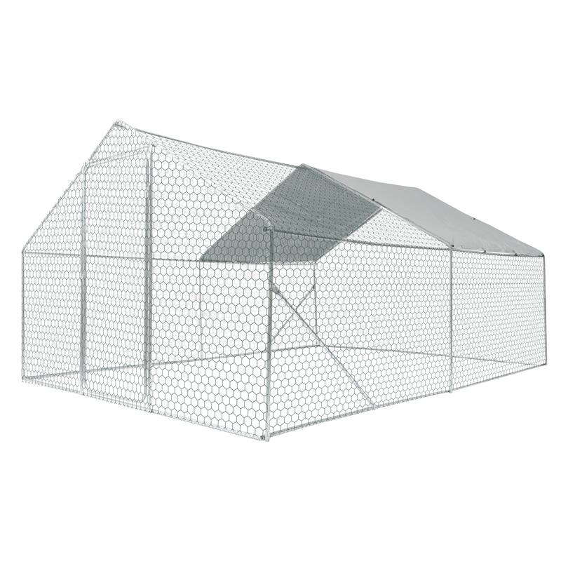 Outdoor chicken coop metal big space 13*10*6FT