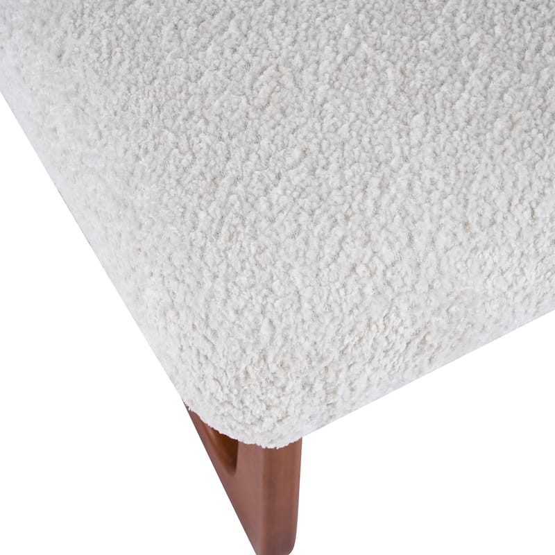 Christopher Knight Home - Modern Upholstered Dining Chair Set with Curved Wooden Legs