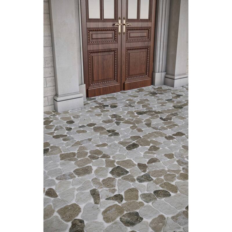 Cruz Bay Studio MKT3023 Full Eclectic - 18" x 18" Pebble and Rock