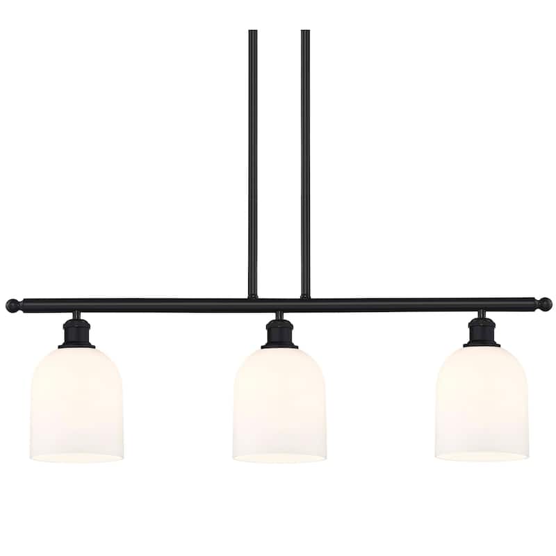 Innovations Lighting 516-3I-10-36 Bella Pendant Bella 3 Light 36" Wide - Matte Black / Gloss White