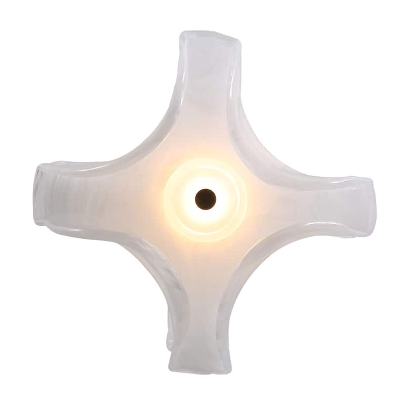 Golden Lighting Glacier Integrated LED Pendant in Polished Nickel - Gold