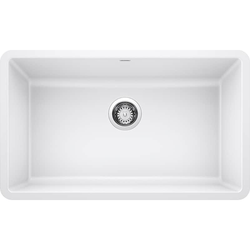Blanco Precis/Artona Undermount Kitchen Sink and Faucet Set and Strainer