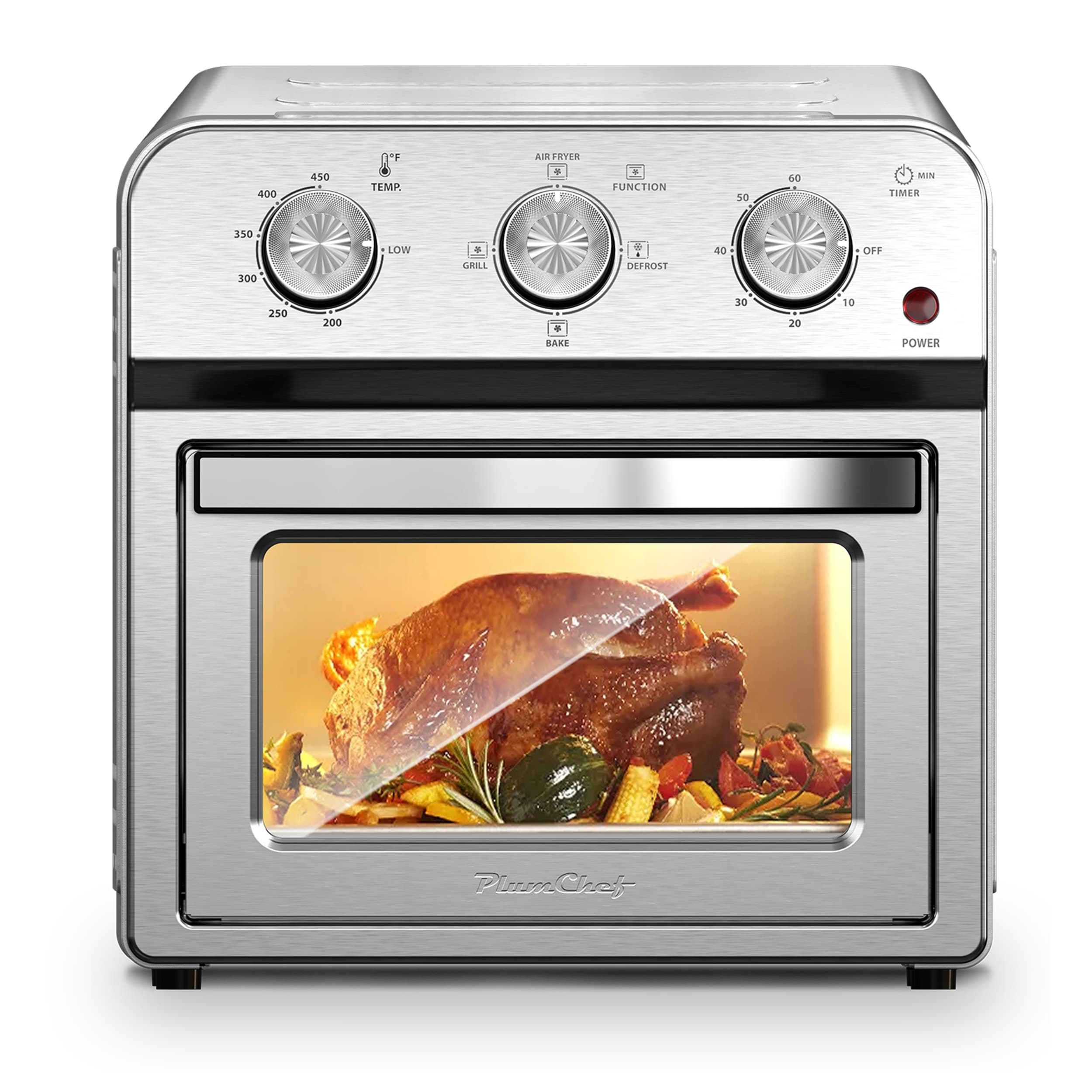 7-in-1 Air Fryer Toaster Oven, Multifunctional, Rapid Air Circulation