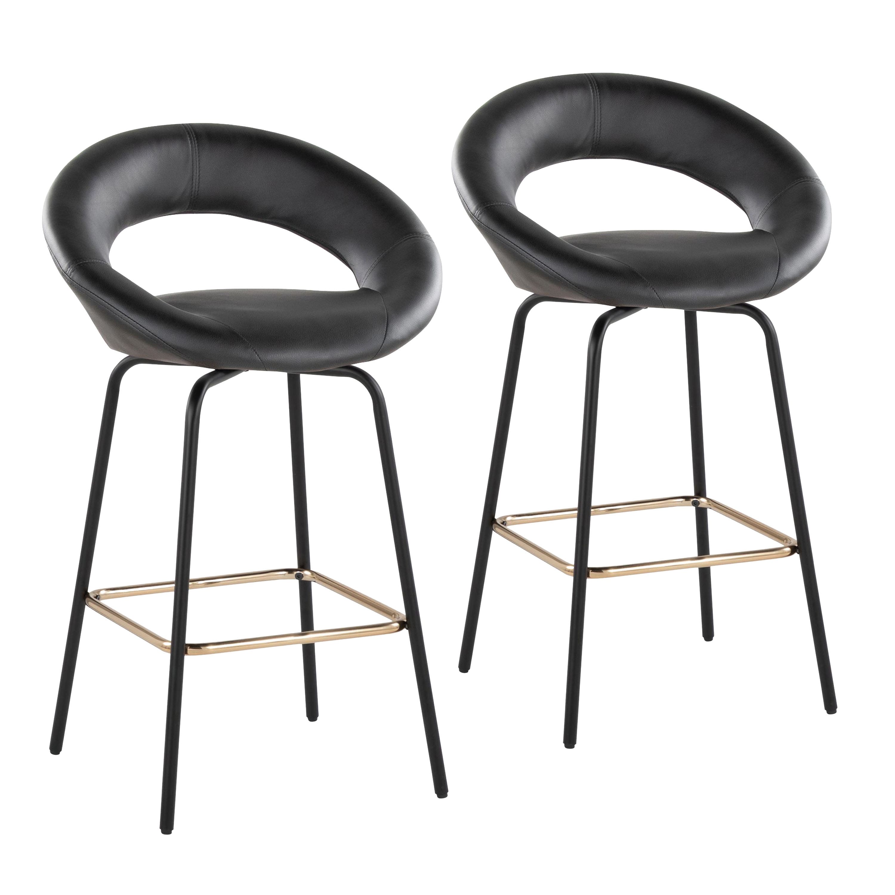 Option Black Faux Leather