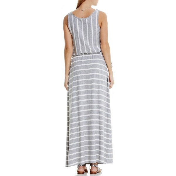 striped tank maxi dress