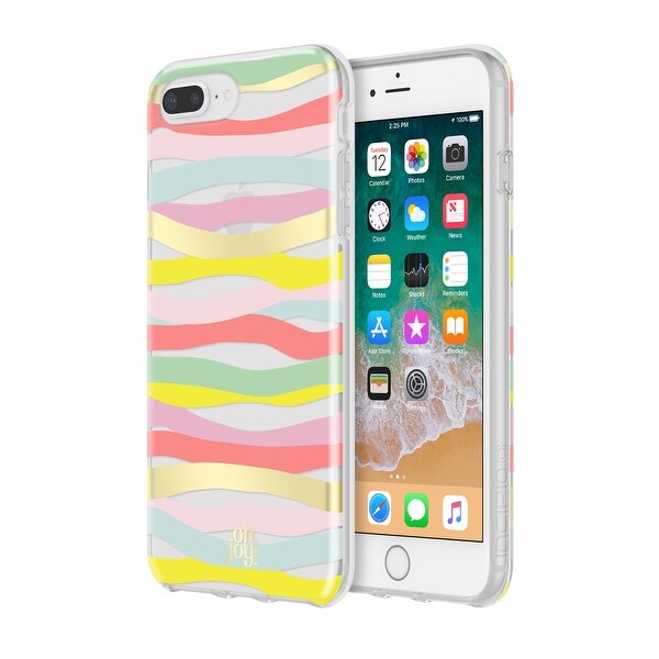 Incipio Oh Joy Protective Case for iPhone 8 Plus & iPhone 7 Plus/6 Plus/6s Plus - Multi Stripes