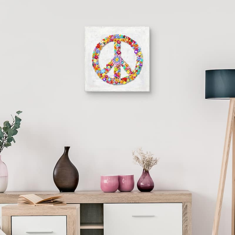 Peace Sign by Jamie MacDowell Canvas Art Print