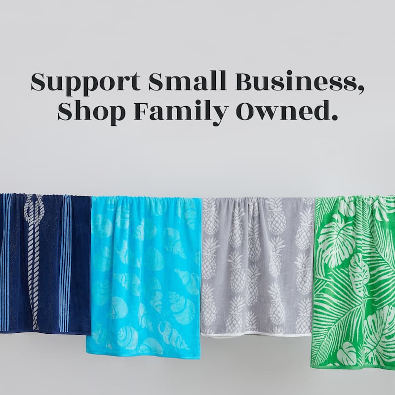 Linery & Co. 100% Cotton Jacquard 2 Pack Summer Beach Towels