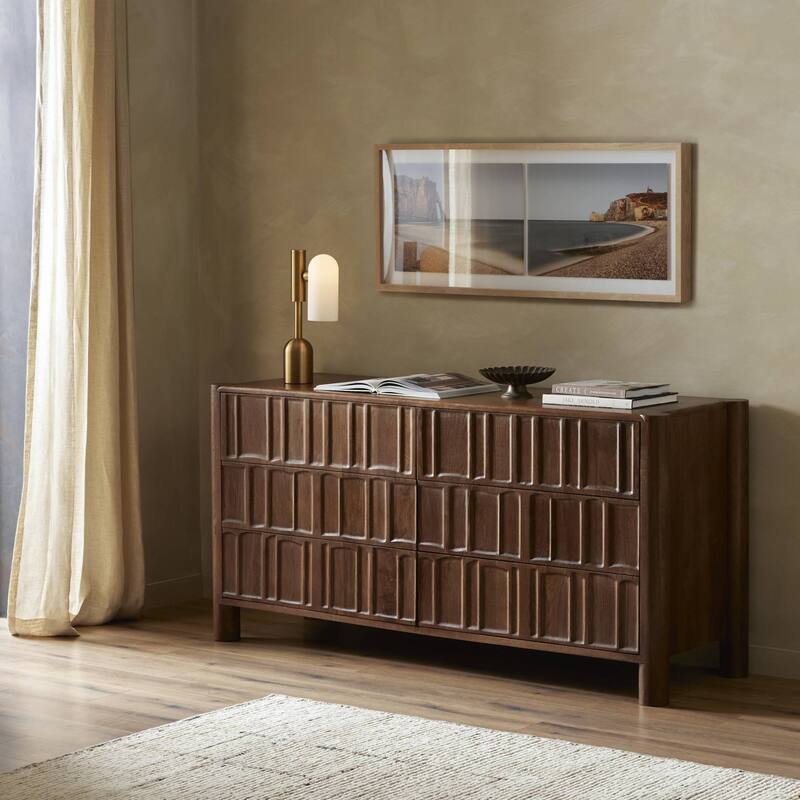 Dinklage 6 Drawer Dresser-Cocoa Oak
