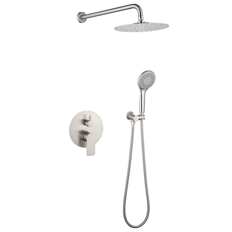 Pressure Balanced Shower Faucet With Rough-In Valve - Brushed Nickle