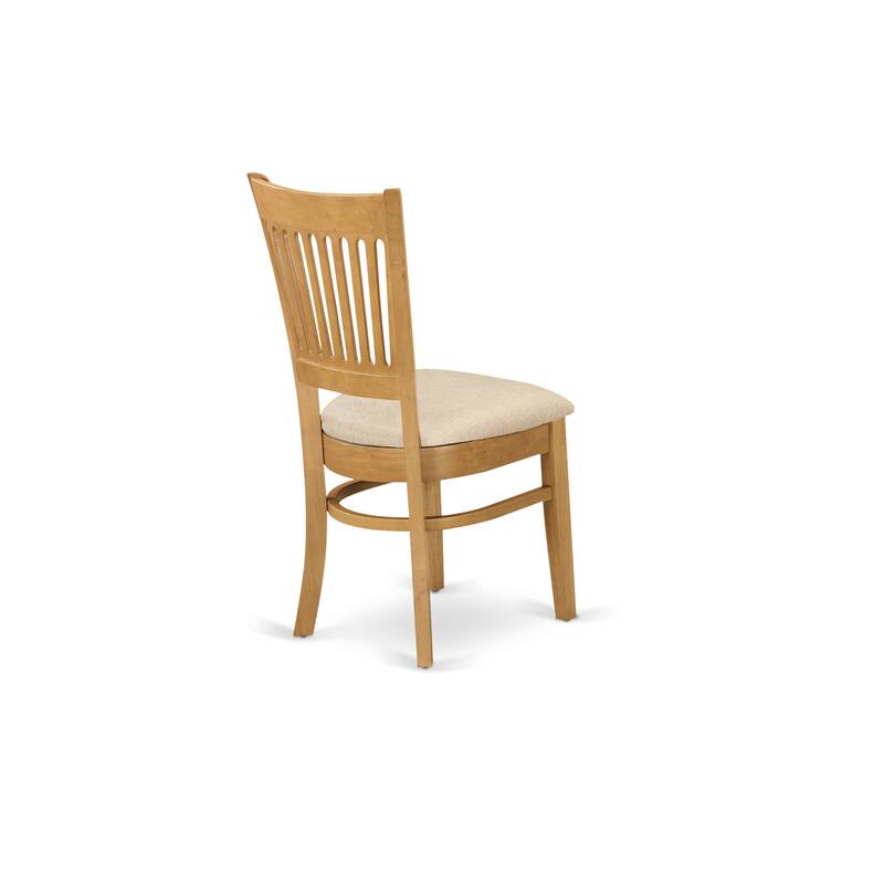 East West Furniture Dinette Set Contains a Round Dining Table with Dropleaf and Dining Room Chairs, (Pieces & Seat Options)