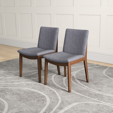 Vermont Mid-Century Modern Fabric Dining Chair (Set of 2)