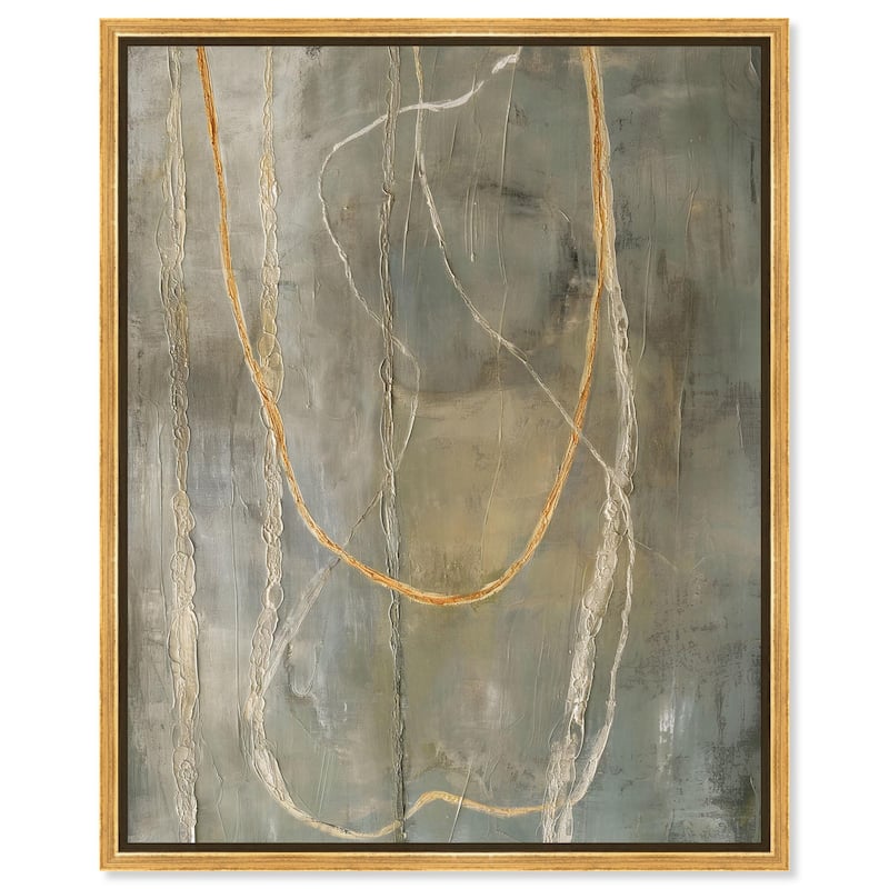 Gossamer Pathways III Canvas by Art Remedy - 24" x 30" - Gold