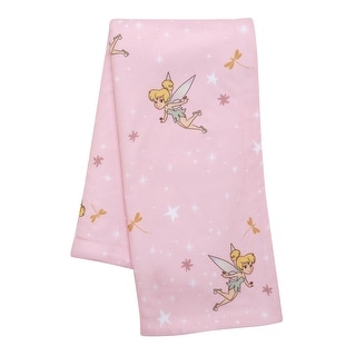 Bedtime Originals Disney Tinker Bell Pink Soft Fleece Faux Shearling Baby Blanket