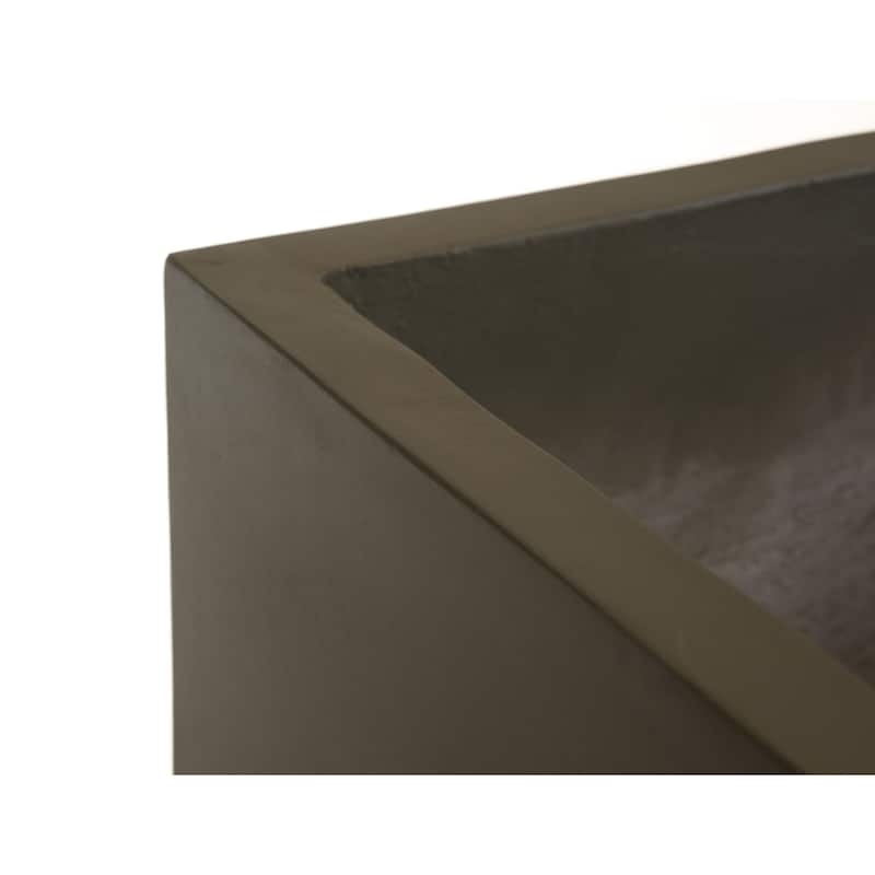 Modrset Helotes Modern Grey Concrete Planter