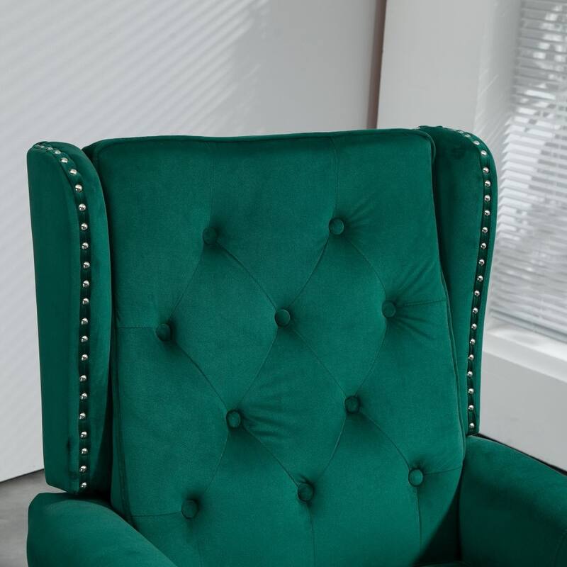Modern Accent Chair with Sturdy Wood Legs