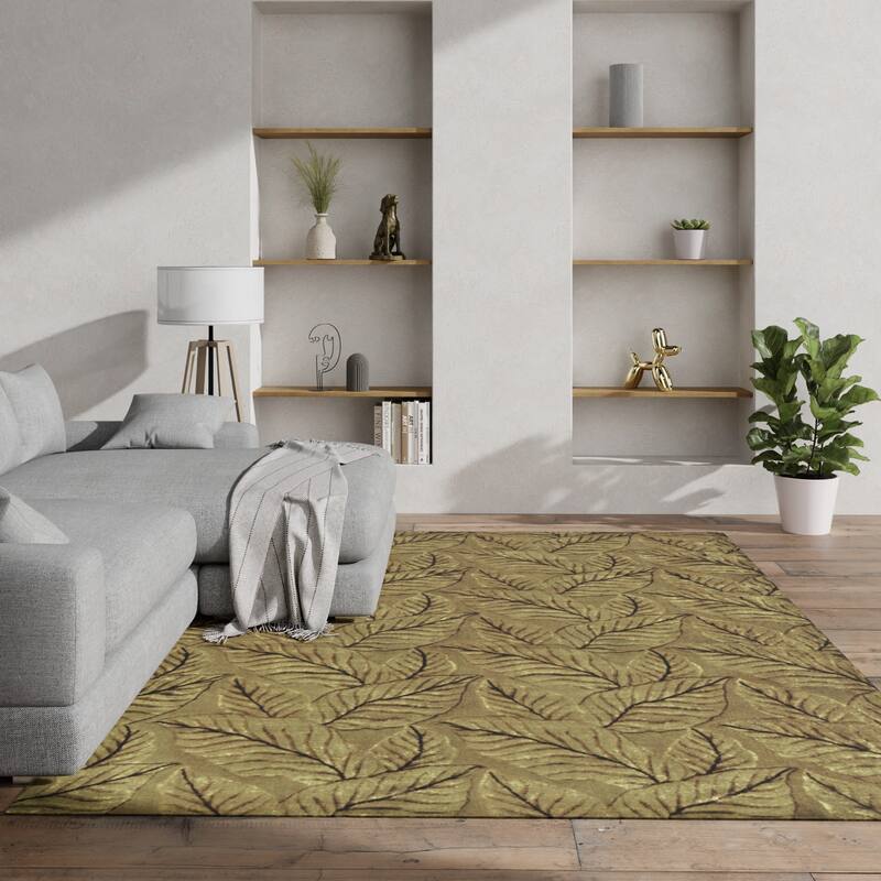 Grand Bazaar Leafscape Hand Knotted Transitional Rug