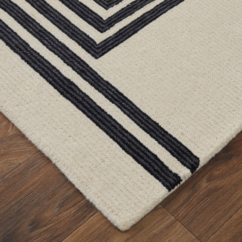 Grand Bazaar Ardon Hand Tufted Abstract Transitional Area Rug