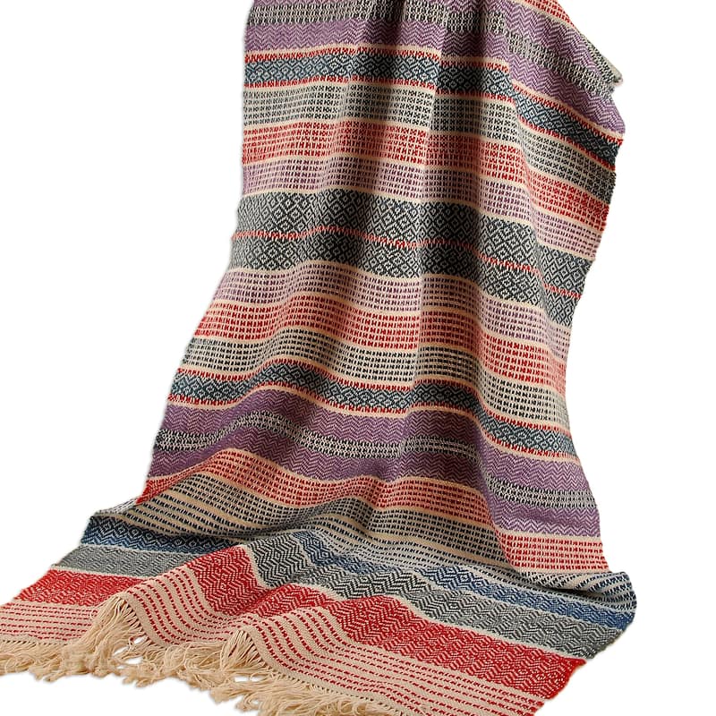 Novica Handmade Nice And Cozy Wool Throw