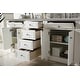 preview thumbnail 10 of 32, James Martin Vanities Bristol 72" Double Vanity, Bright White