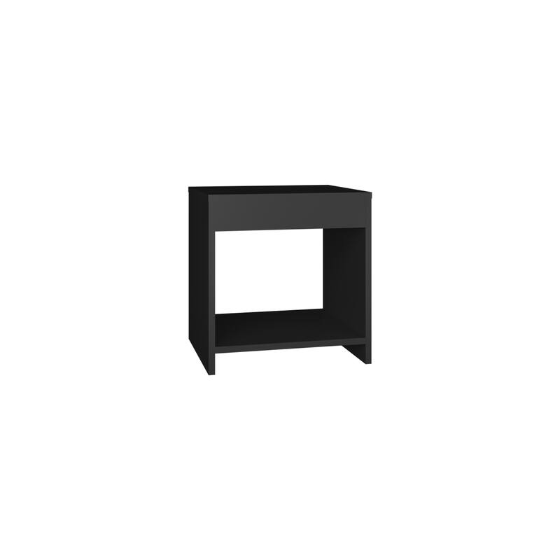 Minimalistic Nightstand with Open Shelf, Compact Design