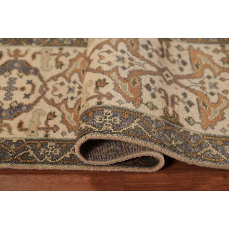 Oushak Indian Runner Rug Handmade Wool Carpet - 2'7"x 7'7"