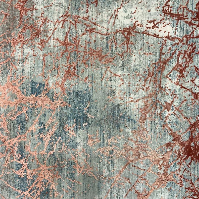 HERAT ORIENTAL Turkish Modern Erased Design Wool & Silk Rug - 2'7" x 4'11"