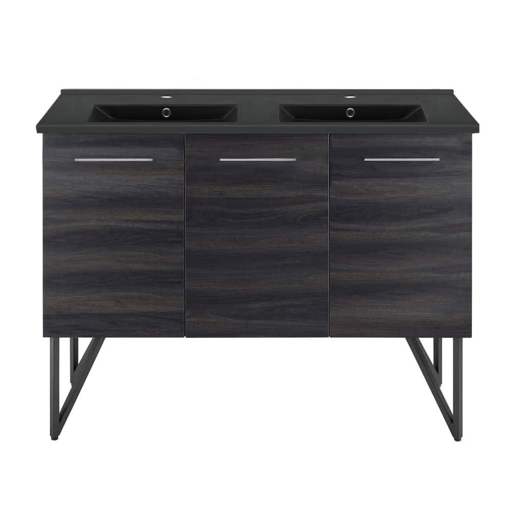 Swiss Madison SM-BV224DMB Annecy 48" Free Standing Double Basin Vanity