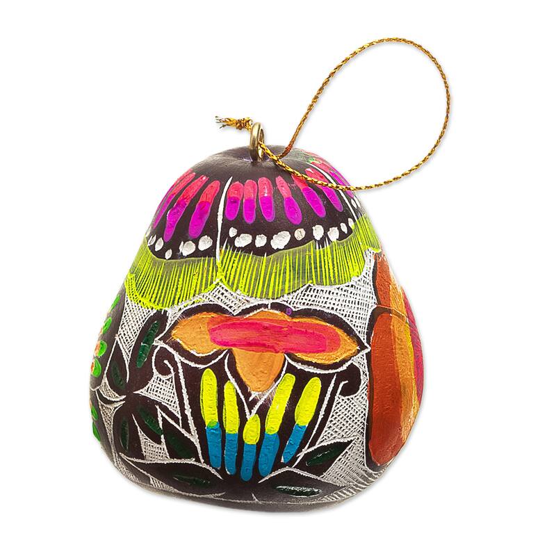Novica Handmade Harmonious Garden Gourd Ornament