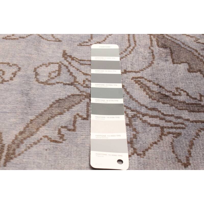 ECARPETGALLERY Hand-knotted Vibrance Grey Wool Rug - 3'6 x 5'0