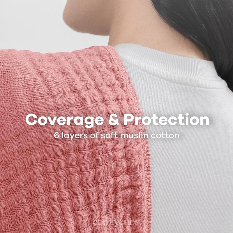 Muslin Burp Cloths Large 100% Cotton by Comfy Cubs