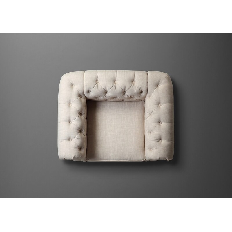 Moser Bay Garcia Chesterfield Rolled Arm Chair