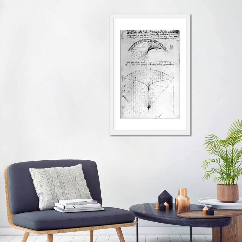 iCanvas "Studies of concave mirrors of constant and parabolic curvatures" by Leonardo da Vinci