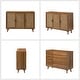 preview thumbnail 40 of 55, Filippo Traditional Rattan 3-Door Sideboard Cabinet by HULALA HOME